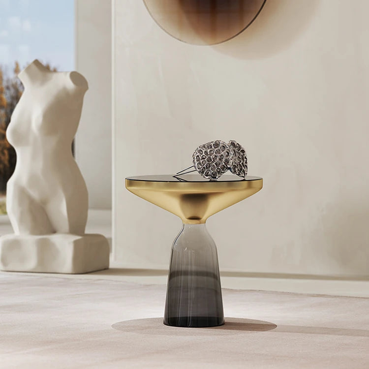 センターテーブル 強化ガラス エレガントモダンデザイン ルームアクセサリー兼用 調和の取れたインテリアに最適 fmfd-5054