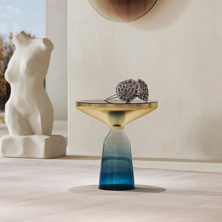 センターテーブル 強化ガラス エレガントモダンデザイン ルームアクセサリー兼用 調和の取れたインテリアに最適 fmfd-5054