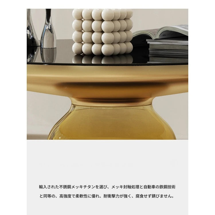 センターテーブル 強化ガラス エレガントモダンデザイン ルームアクセサリー兼用 調和の取れたインテリアに最適 fmfd-5054