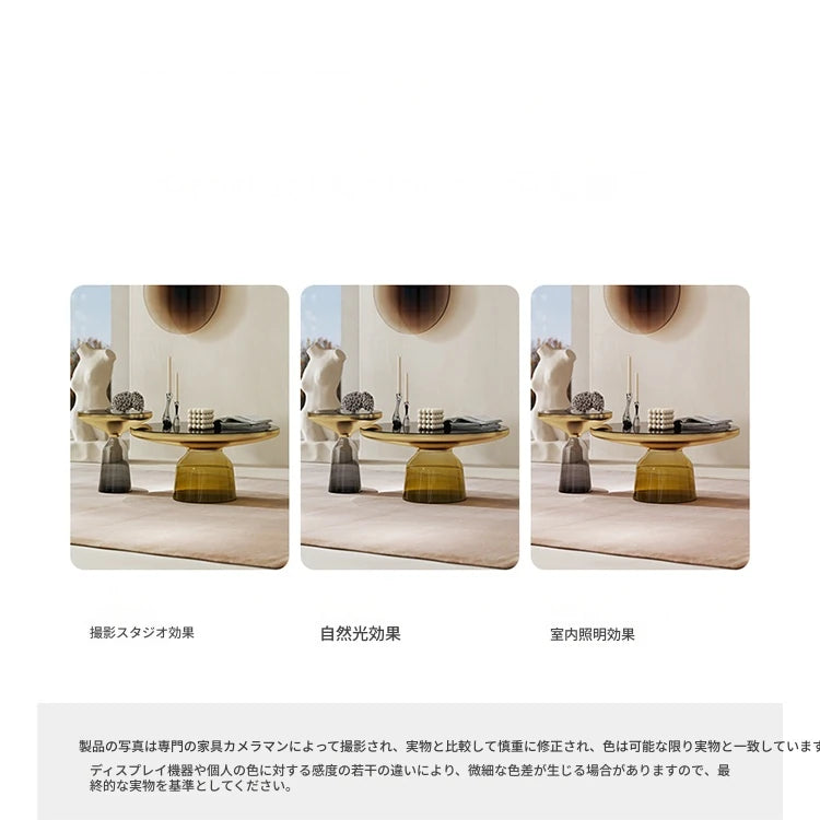 センターテーブル 強化ガラス エレガントモダンデザイン ルームアクセサリー兼用 調和の取れたインテリアに最適 fmfd-5054