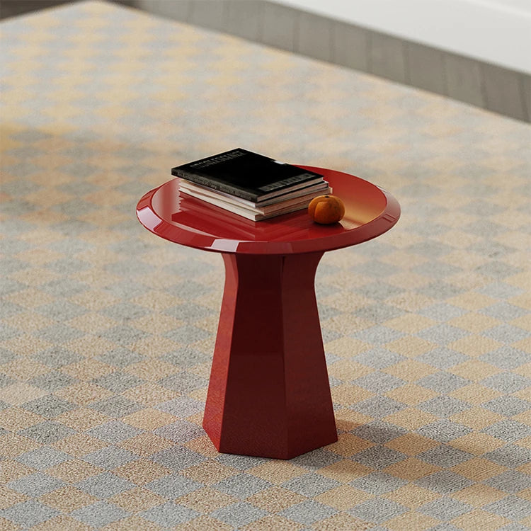 モダンデザインの赤いセンターテーブル|多層板製のスタイリッシュで機能的なインテリアアイテム fmfd-5055