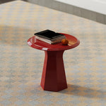 モダンデザインの赤いセンターテーブル|多層板製のスタイリッシュで機能的なインテリアアイテム fmfd-5055