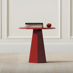 モダンデザインの赤いセンターテーブル|多層板製のスタイリッシュで機能的なインテリアアイテム fmfd-5055
