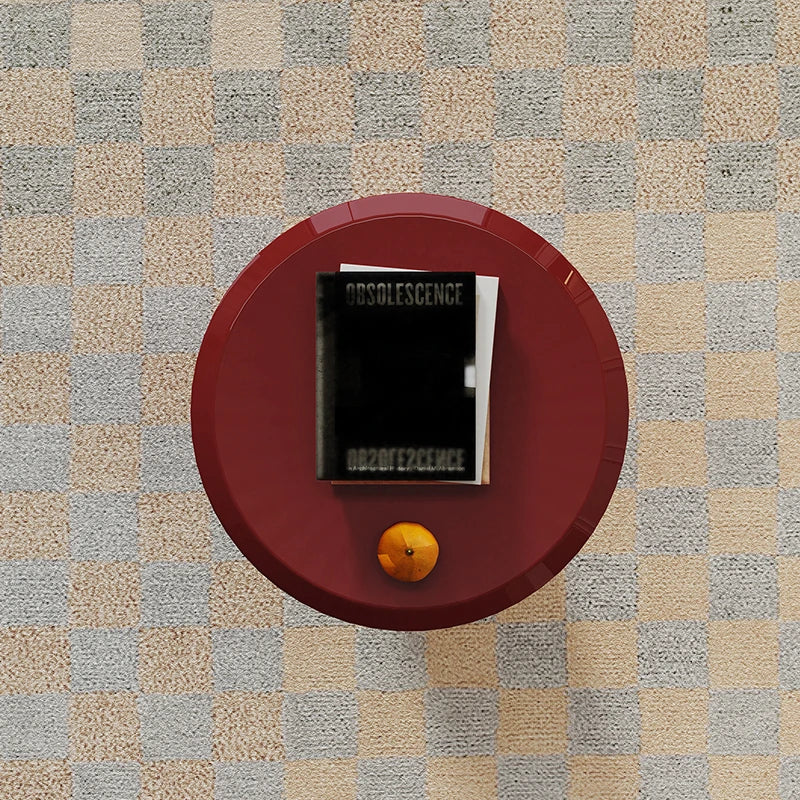 モダンデザインの赤いセンターテーブル|多層板製のスタイリッシュで機能的なインテリアアイテム fmfd-5055