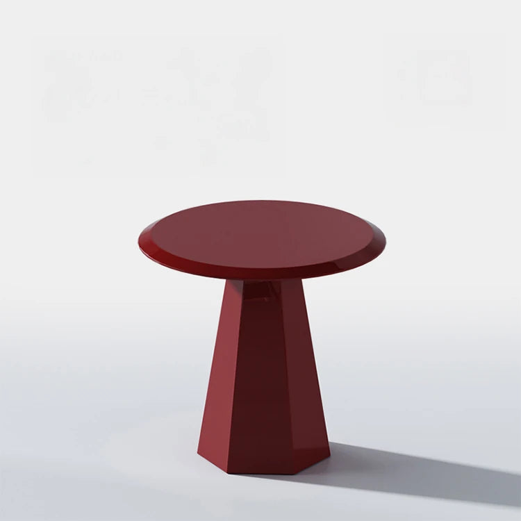 モダンデザインの赤いセンターテーブル|多層板製のスタイリッシュで機能的なインテリアアイテム fmfd-5055
