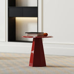 モダンデザインの赤いセンターテーブル|多層板製のスタイリッシュで機能的なインテリアアイテム fmfd-5055