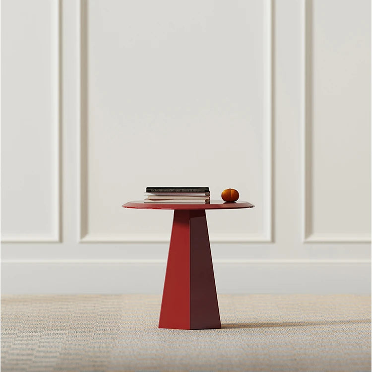 モダンデザインの赤いセンターテーブル|多層板製のスタイリッシュで機能的なインテリアアイテム fmfd-5055