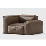 スタイリッシュなパイン・ダウン・合成皮革ソファー | モダンリビングの必需品 | 収納付き・快適な座り心地 fmfd-5056