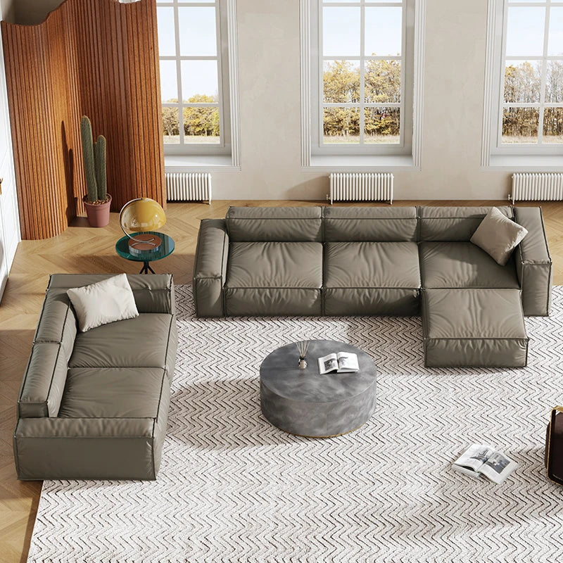 スタイリッシュなパイン・ダウン・合成皮革ソファー | モダンリビングの必需品 | 収納付き・快適な座り心地 fmfd-5056