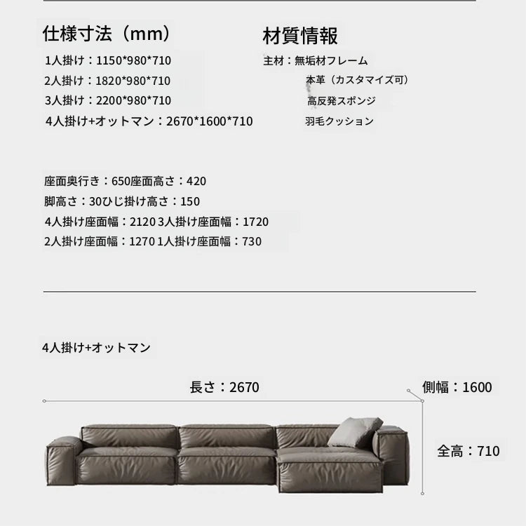 スタイリッシュなパイン・ダウン・合成皮革ソファー | モダンリビングの必需品 | 収納付き・快適な座り心地 fmfd-5056