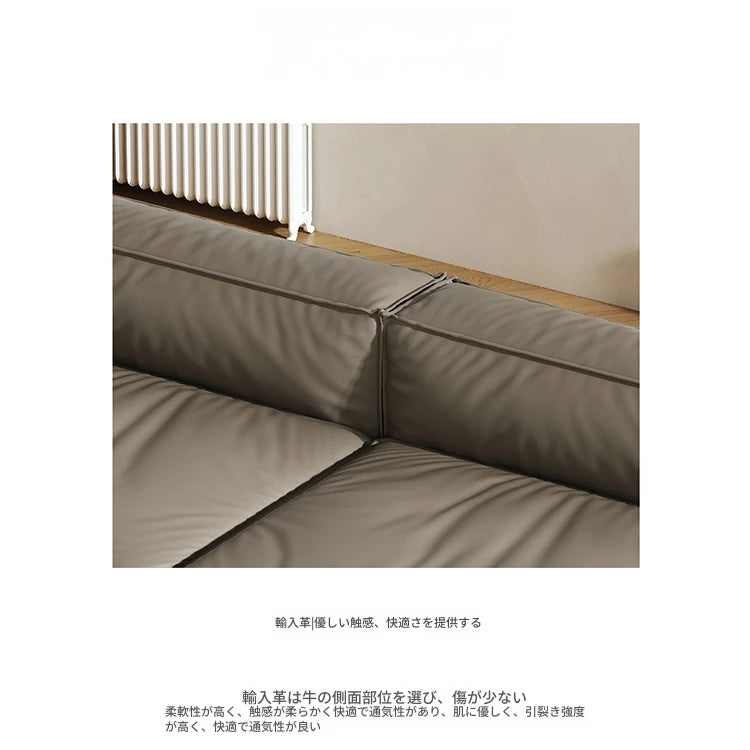 スタイリッシュなパイン・ダウン・合成皮革ソファー | モダンリビングの必需品 | 収納付き・快適な座り心地 fmfd-5056