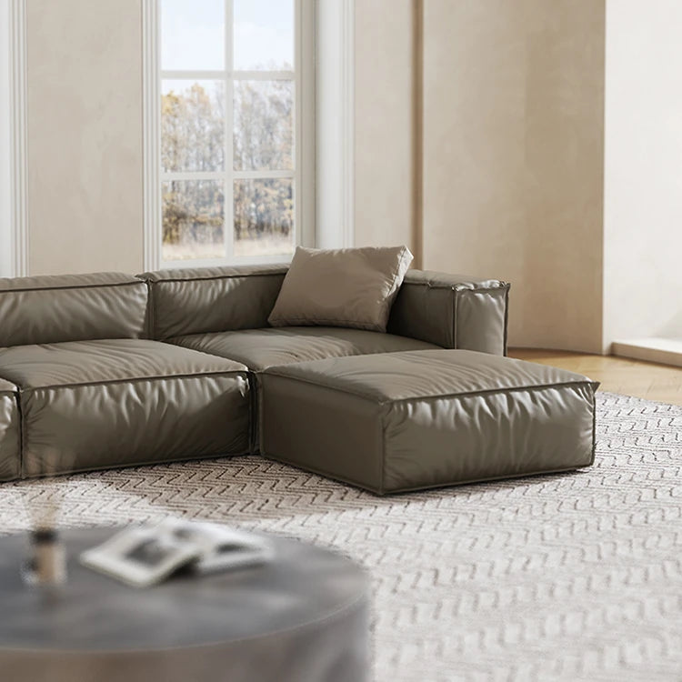 スタイリッシュなパイン・ダウン・合成皮革ソファー | モダンリビングの必需品 | 収納付き・快適な座り心地 fmfd-5056