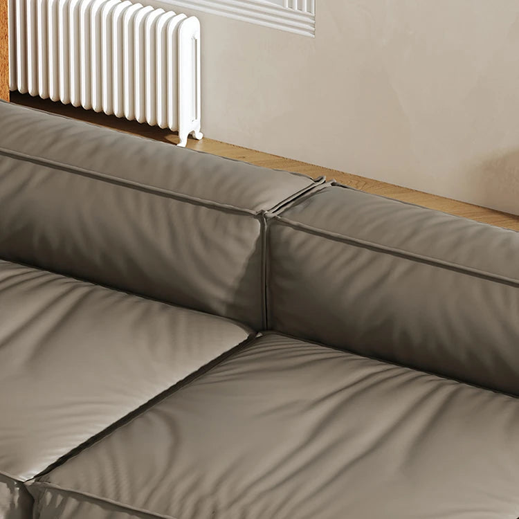 スタイリッシュなパイン・ダウン・合成皮革ソファー | モダンリビングの必需品 | 収納付き・快適な座り心地 fmfd-5056