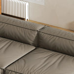 スタイリッシュなパイン・ダウン・合成皮革ソファー | モダンリビングの必需品 | 収納付き・快適な座り心地 fmfd-5056