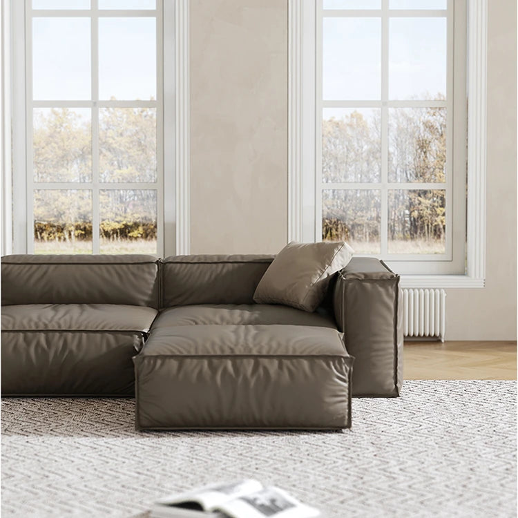 スタイリッシュなパイン・ダウン・合成皮革ソファー | モダンリビングの必需品 | 収納付き・快適な座り心地 fmfd-5056