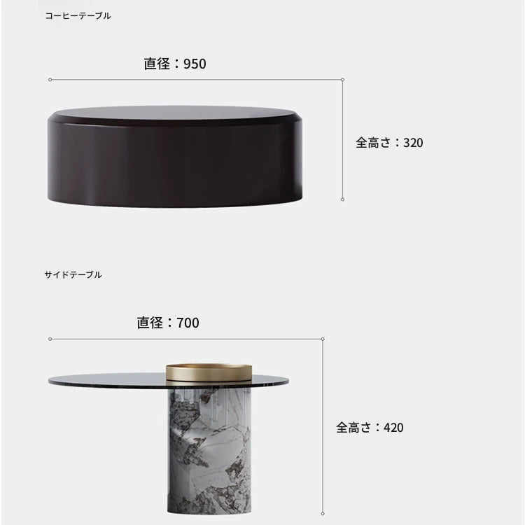 モダンデザイン センターテーブル 多層板と強化ガラス使用 おしゃれで機能的なリビング必須アイテム fmfd-5061