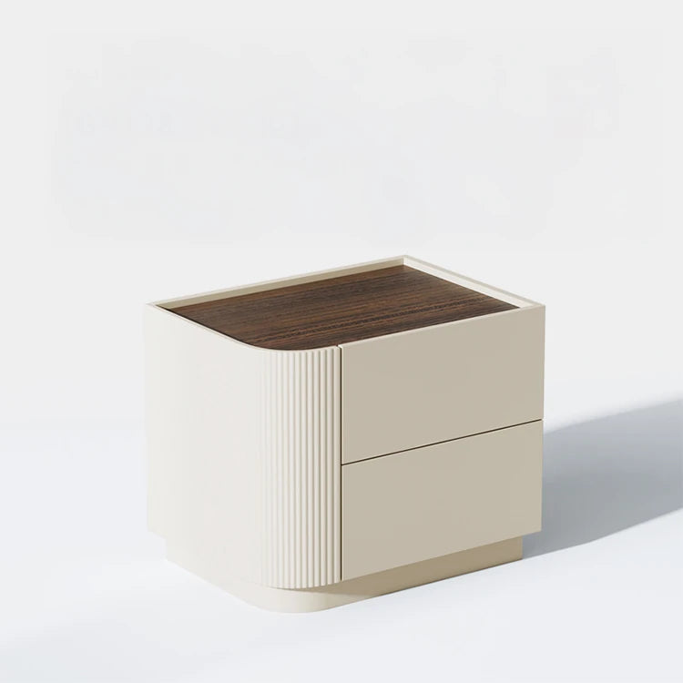 モダンデザイン ナイトテーブル 多層板製 おしゃれ収納家具 シンプルインテリア fmfd-5062