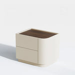 モダンデザイン ナイトテーブル 多層板製 おしゃれ収納家具 シンプルインテリア fmfd-5062