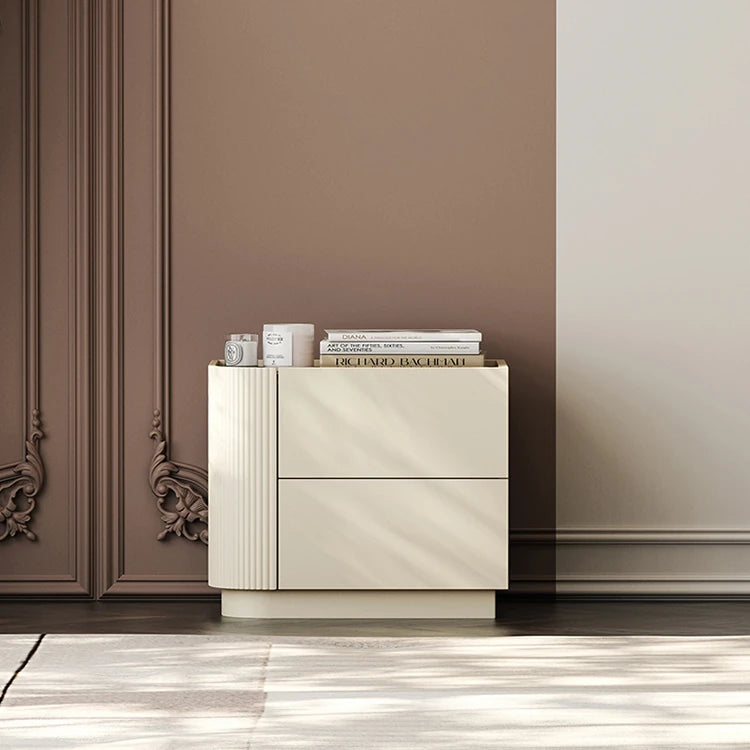 モダンデザイン ナイトテーブル 多層板製 おしゃれ収納家具 シンプルインテリア fmfd-5062