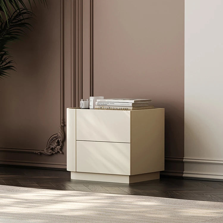 モダンデザイン ナイトテーブル 多層板製 おしゃれ収納家具 シンプルインテリア fmfd-5062