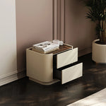 モダンデザイン ナイトテーブル 多層板製 おしゃれ収納家具 シンプルインテリア fmfd-5062