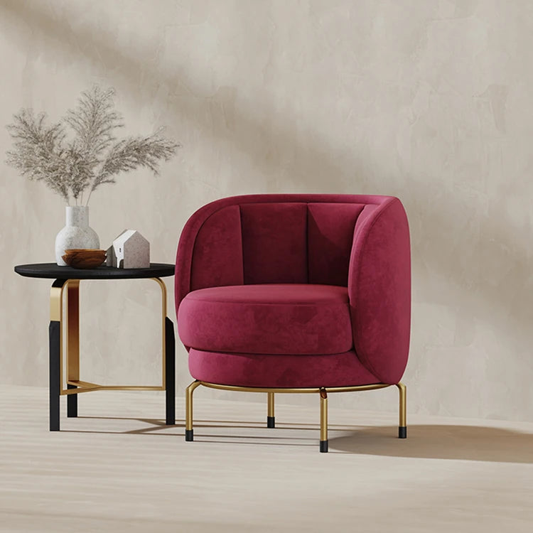 魅力的な無垢材チェア - クラシック&モダンデザイン、リビングルームに最適なアクセント ピンク色 fmfd-5065