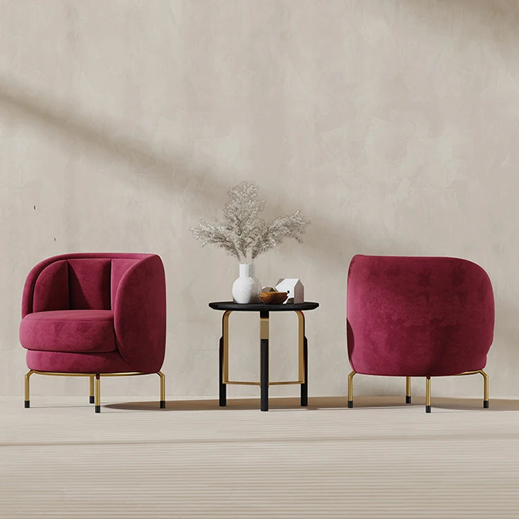 魅力的な無垢材チェア - クラシック&モダンデザイン、リビングルームに最適なアクセント ピンク色 fmfd-5065