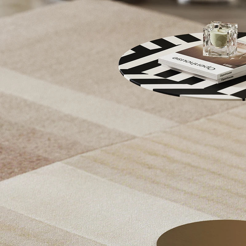 モダンデザイン センターテーブル 多層板製 おしゃれなツートンカラー 丸型サイドテーブル fmfd-5066