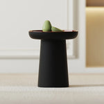 モダンセンターテーブル|多層板製 スタイリッシュなデザイン|ヴィンテージレッド&ブラック fmfd-5067