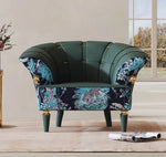 エレガントなパイン製PUレザーアームチェア - 豪華なデザインでお部屋を彩る! fmfd-5068