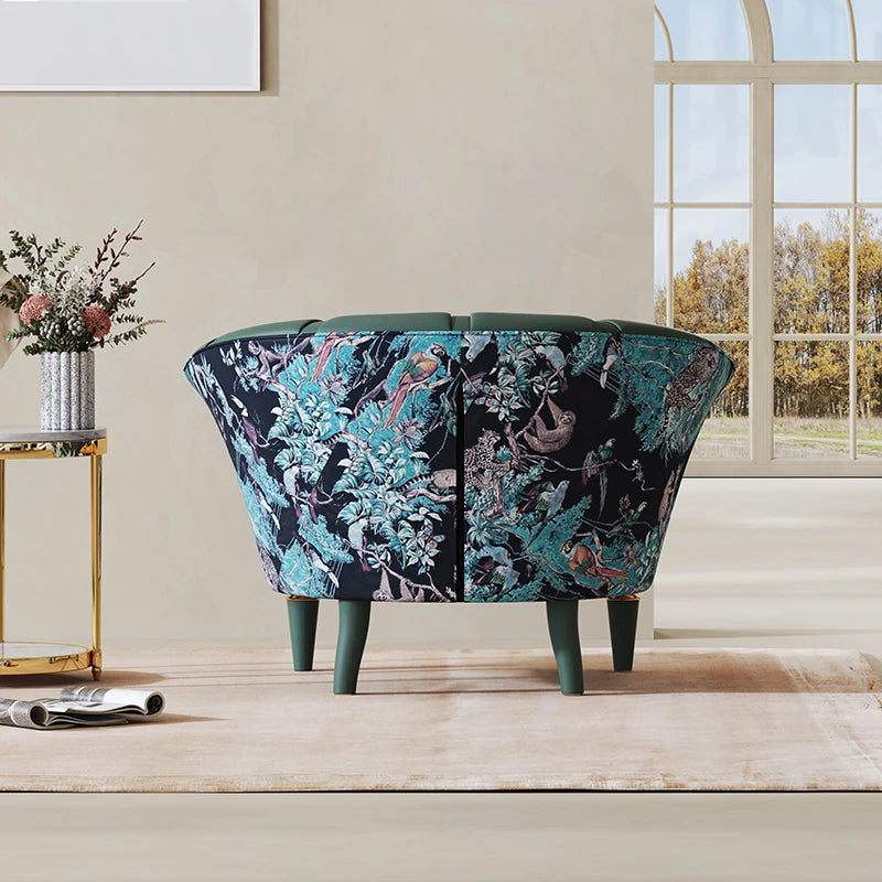 エレガントなパイン製PUレザーアームチェア - 豪華なデザインでお部屋を彩る! fmfd-5068