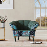 エレガントなパイン製PUレザーアームチェア - 豪華なデザインでお部屋を彩る! fmfd-5068