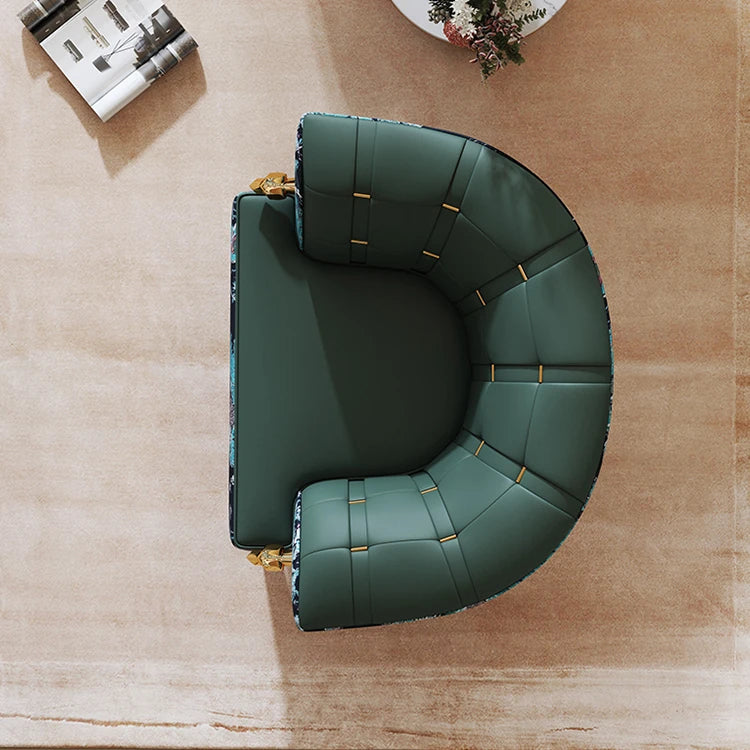 エレガントなパイン製PUレザーアームチェア - 豪華なデザインでお部屋を彩る! fmfd-5068