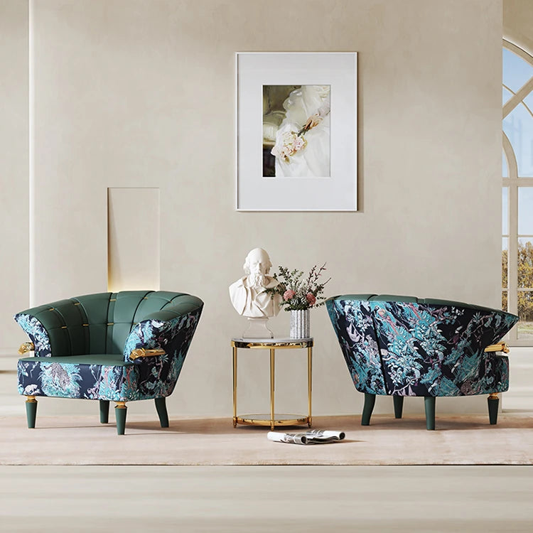 エレガントなパイン製PUレザーアームチェア - 豪華なデザインでお部屋を彩る! fmfd-5068