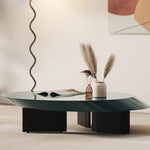 ラグジュアリーなセンターテーブル | 多層板製の丸型デザイン | おしゃれなリビングルームインテリアに最適 fmfd-5069