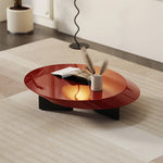 ラグジュアリーなセンターテーブル | 多層板製の丸型デザイン | おしゃれなリビングルームインテリアに最適 fmfd-5069