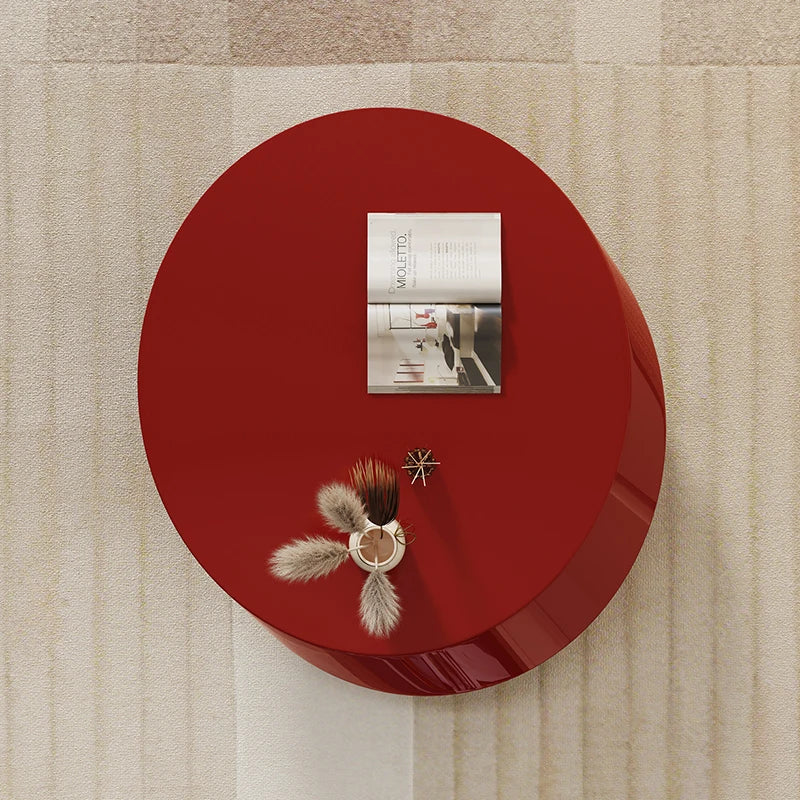 ラグジュアリーなセンターテーブル | 多層板製の丸型デザイン | おしゃれなリビングルームインテリアに最適 fmfd-5069