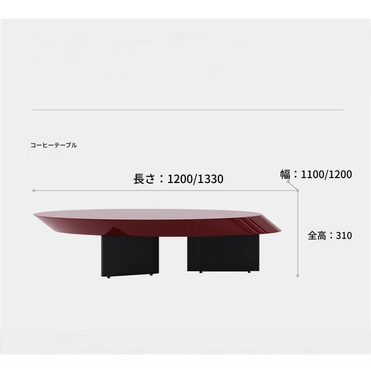 ラグジュアリーなセンターテーブル | 多層板製の丸型デザイン | おしゃれなリビングルームインテリアに最適 fmfd-5069