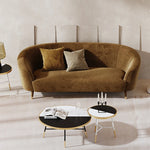 ソファー パイン材使用 おしゃれなカーブデザイン くつろぎのためのリビングルーム必須アイテム fmfd-5070