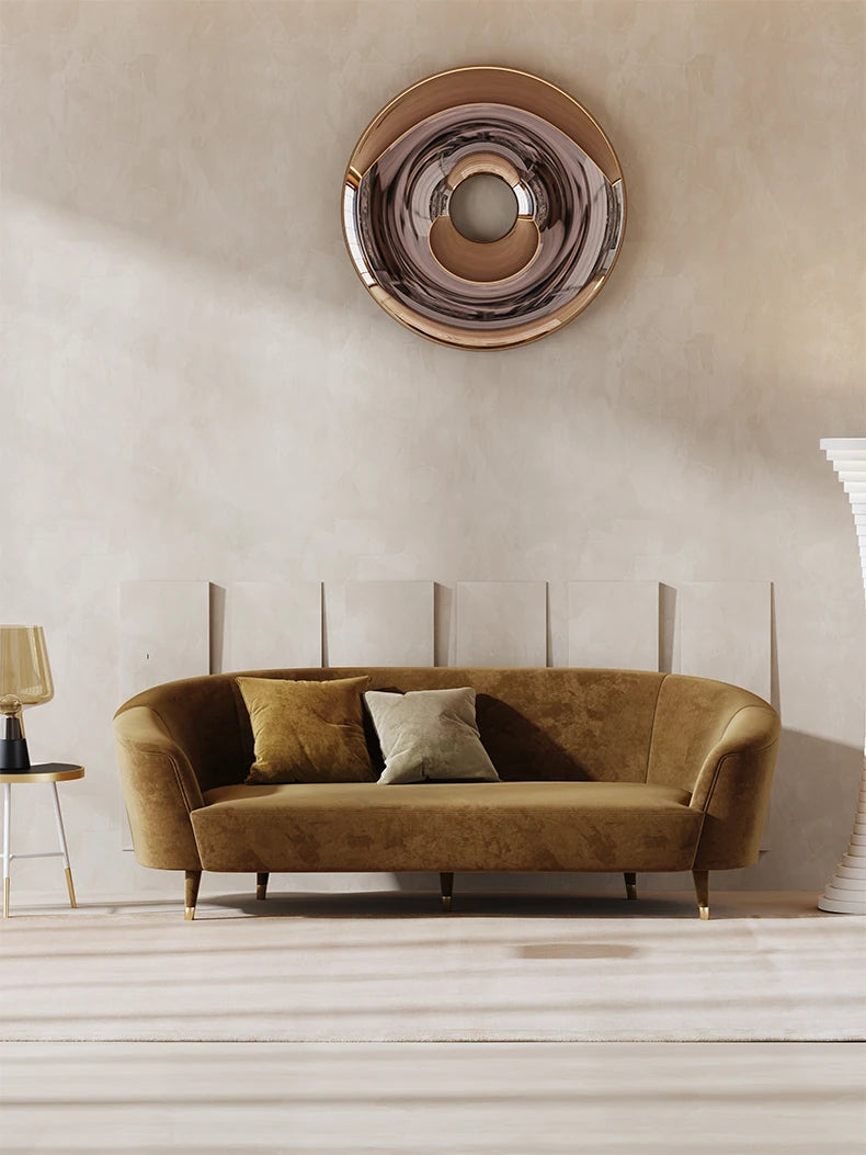 ソファー パイン材使用 おしゃれなカーブデザイン くつろぎのためのリビングルーム必須アイテム fmfd-5070