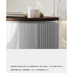 モダンデザインの多層板製ナイトテーブル - おしゃれな収納付きサイドテーブル fmfd-5071