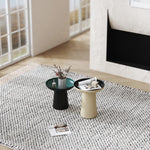 モダンセンターテーブル - 多層板製、スタイリッシュなデザインで空間を彩るサイドテーブル2点セット fmfd-5073