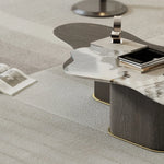 モダンデザインの大理石センターテーブル - スタイリッシュなリビングルーム用家具 fmfd-5075