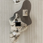 モダンデザインの大理石センターテーブル - スタイリッシュなリビングルーム用家具 fmfd-5075