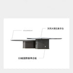 モダンデザインの大理石センターテーブル - スタイリッシュなリビングルーム用家具 fmfd-5075