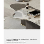 モダンデザインの大理石センターテーブル - スタイリッシュなリビングルーム用家具 fmfd-5075