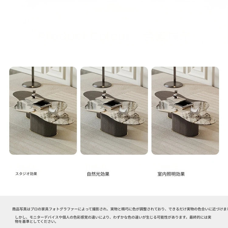モダンデザインの大理石センターテーブル - スタイリッシュなリビングルーム用家具 fmfd-5075