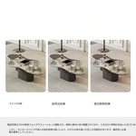 モダンデザインの大理石センターテーブル - スタイリッシュなリビングルーム用家具 fmfd-5075