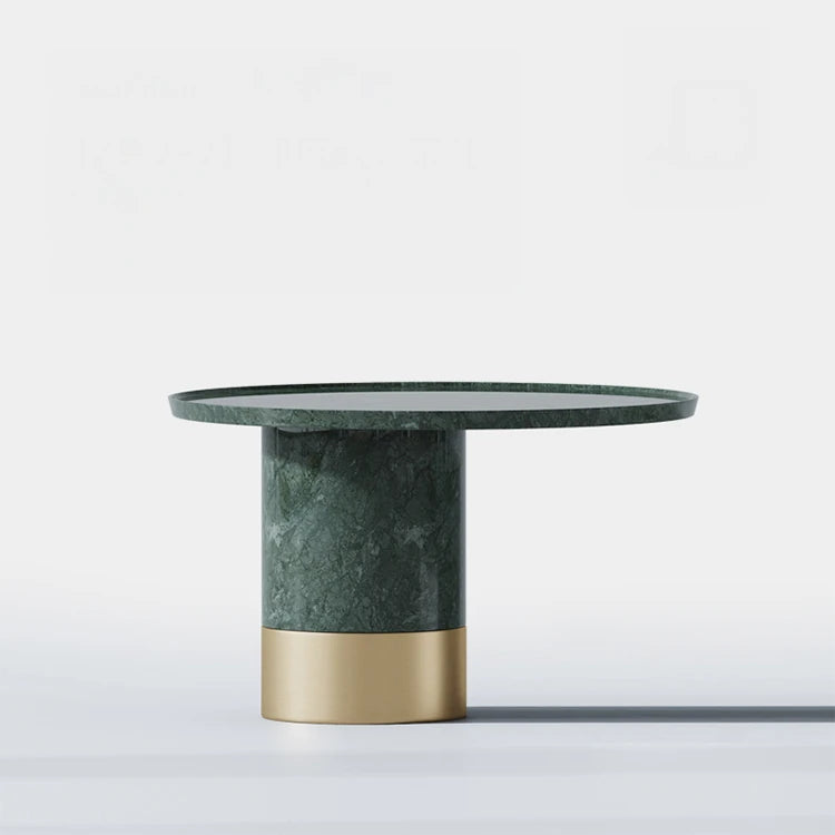 モダン大理石センターテーブル|ステンレスベース付き|リビングルームデザインに最適|ディスプレイや収納に便利 fmfd-5076