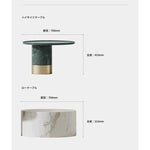 モダン大理石センターテーブル|ステンレスベース付き|リビングルームデザインに最適|ディスプレイや収納に便利 fmfd-5076